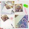 6-Piece Diamond Art Greeting Cards Set - Flower Basket & Butterfly Designs, 5D DIY Special Shape Diamond Cards, Creative Gifts for Christmas, Thanksgiving & Congratulations